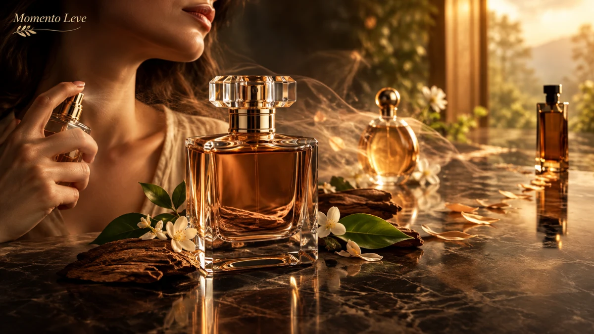 Diferença entre fixação, projeção e rastro de perfume